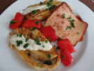 Leberkäse mit Spitzkohl und Paprika on Top mit einem Senf-Dip - Rezept - Bild Nr. 9098