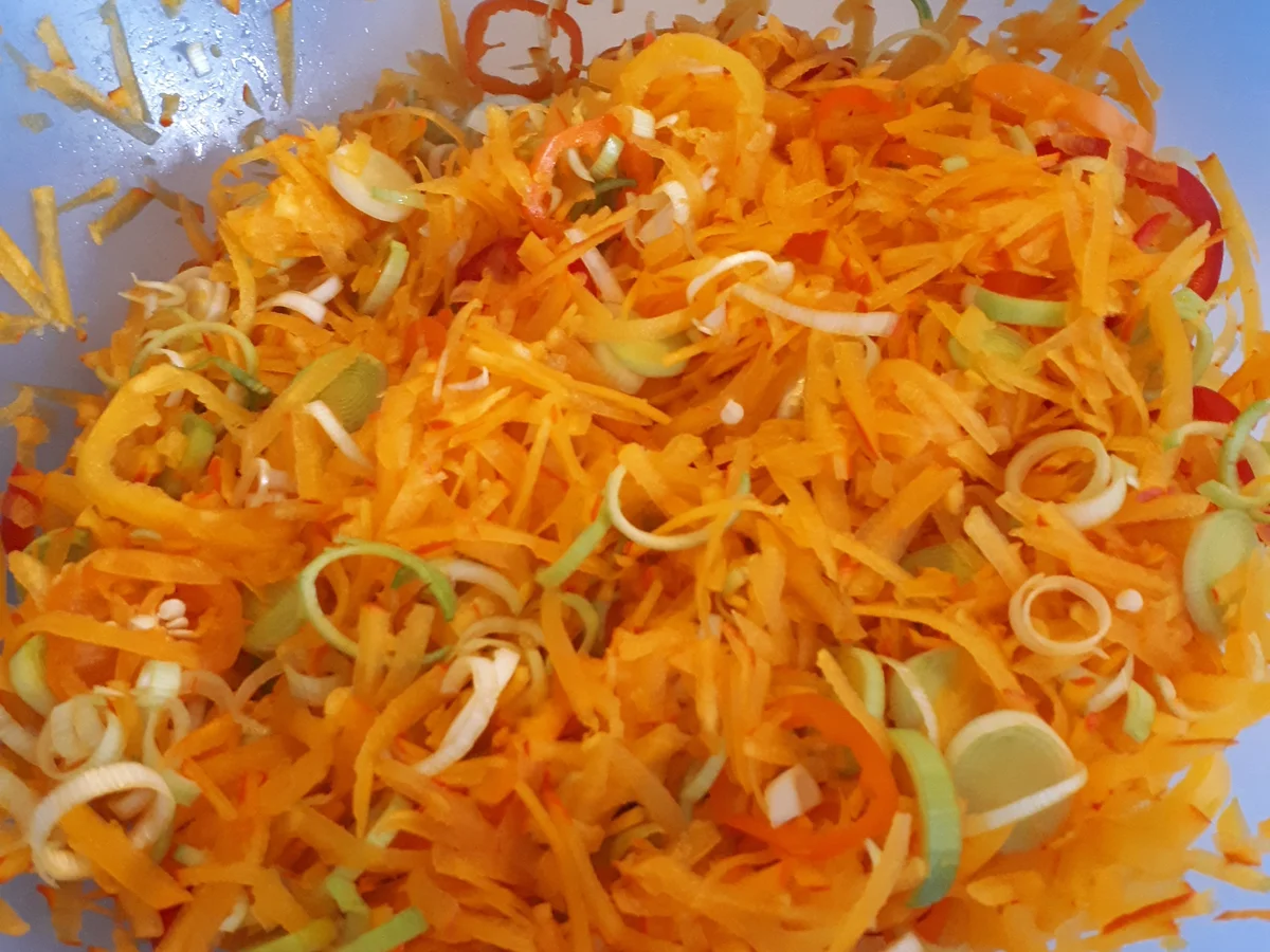 Bunte Kürbis-Quiche vegetarisch - Rezept - Bild Nr. 9173