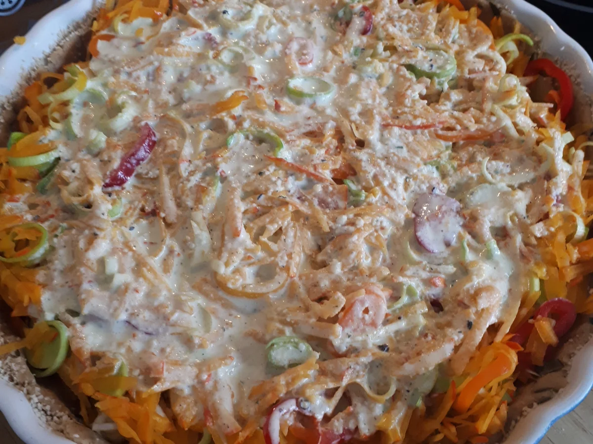 Bunte Kürbis-Quiche vegetarisch - Rezept - Bild Nr. 9175