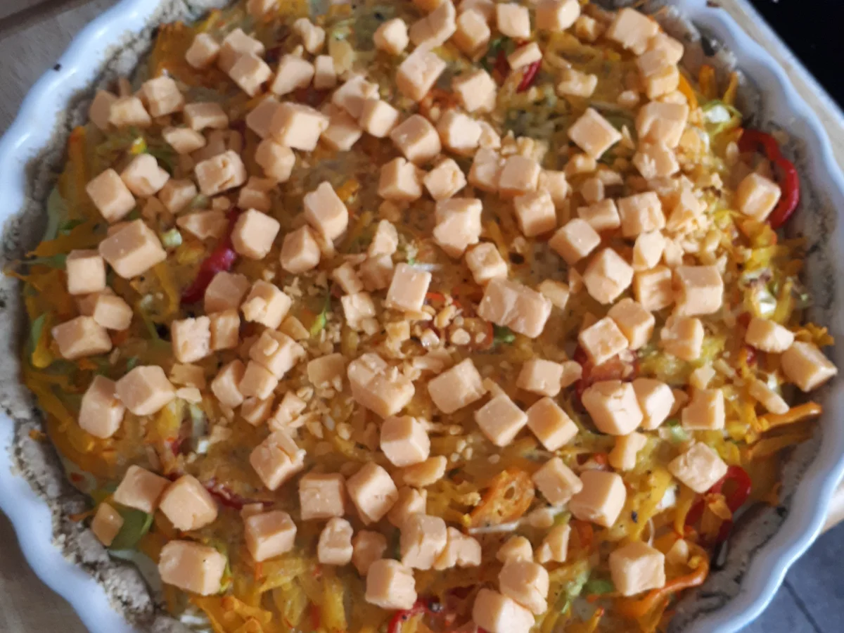 Bunte Kürbis-Quiche vegetarisch - Rezept - Bild Nr. 9176