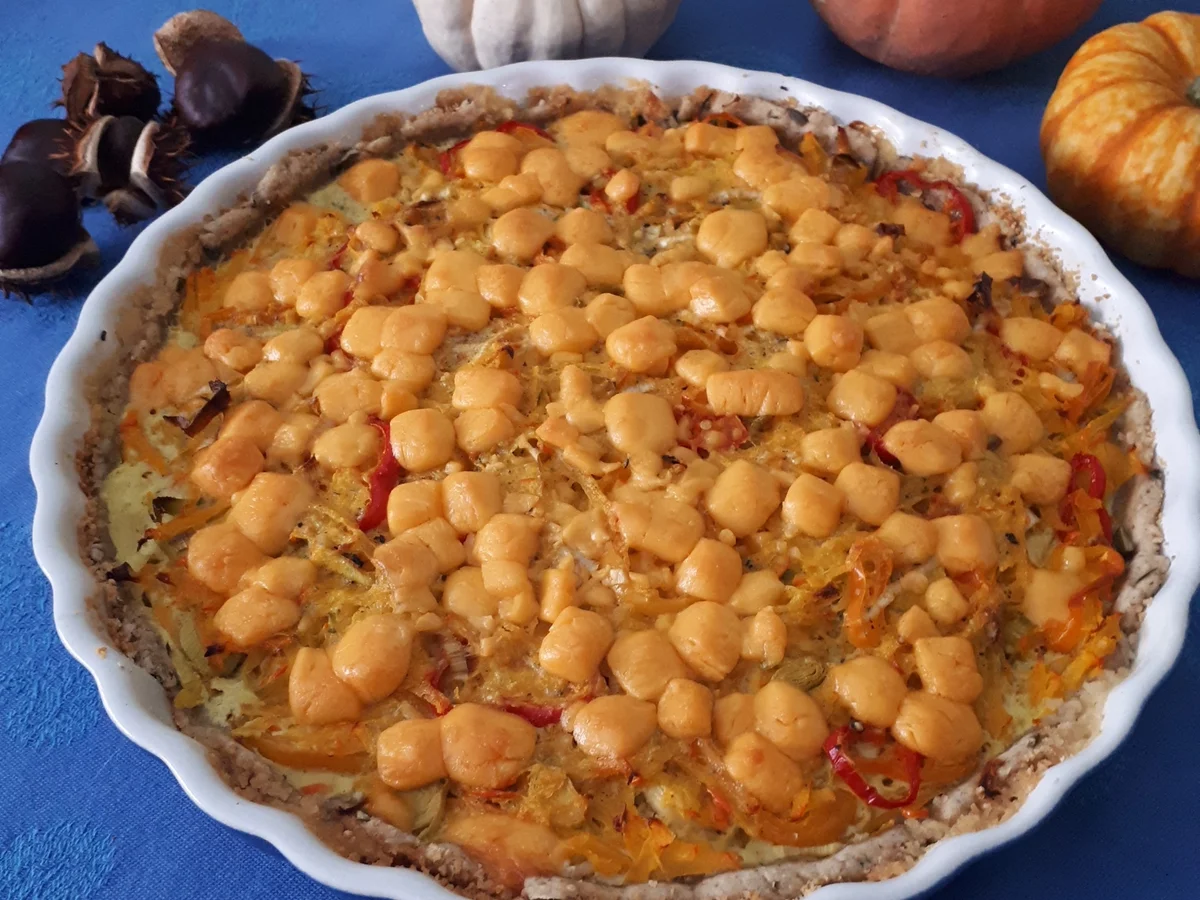 Bunte Kürbis-Quiche vegetarisch - Rezept - Bild Nr. 9194