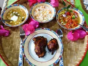 Frittierte Hühnerschenkel auf Kalasan Art - Ayam Goreng Kalasan - Rezept - Bild Nr. 2