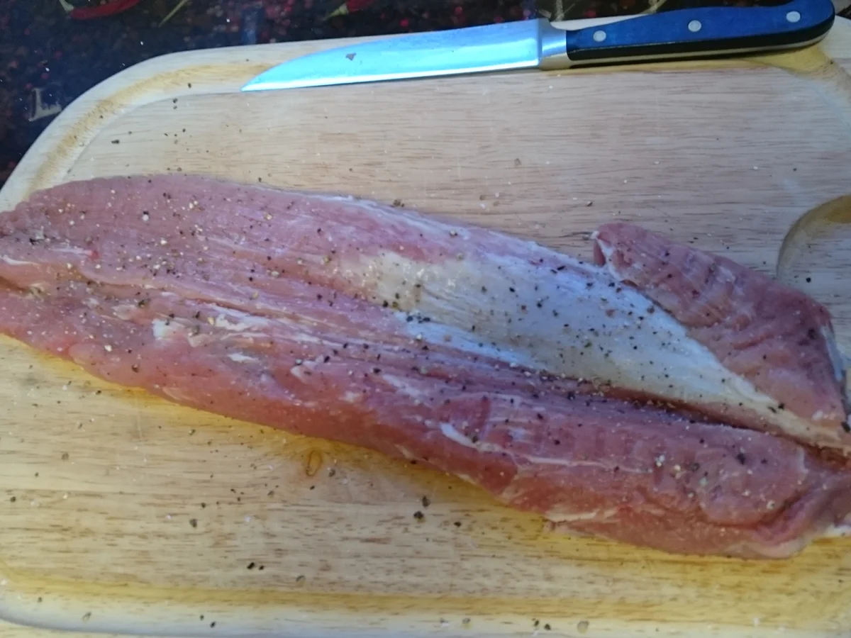 Lende mit Blauschimmelkäse und Schinken - Rezept - Bild Nr. 2