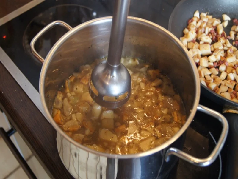 Rezept: Cremige Steinpilzsuppe mit pikanter Einlage Bild Nr. 8 Cremige Steinpilzsuppe mit pikanter Einlage - Rezept - Bild Nr. 8