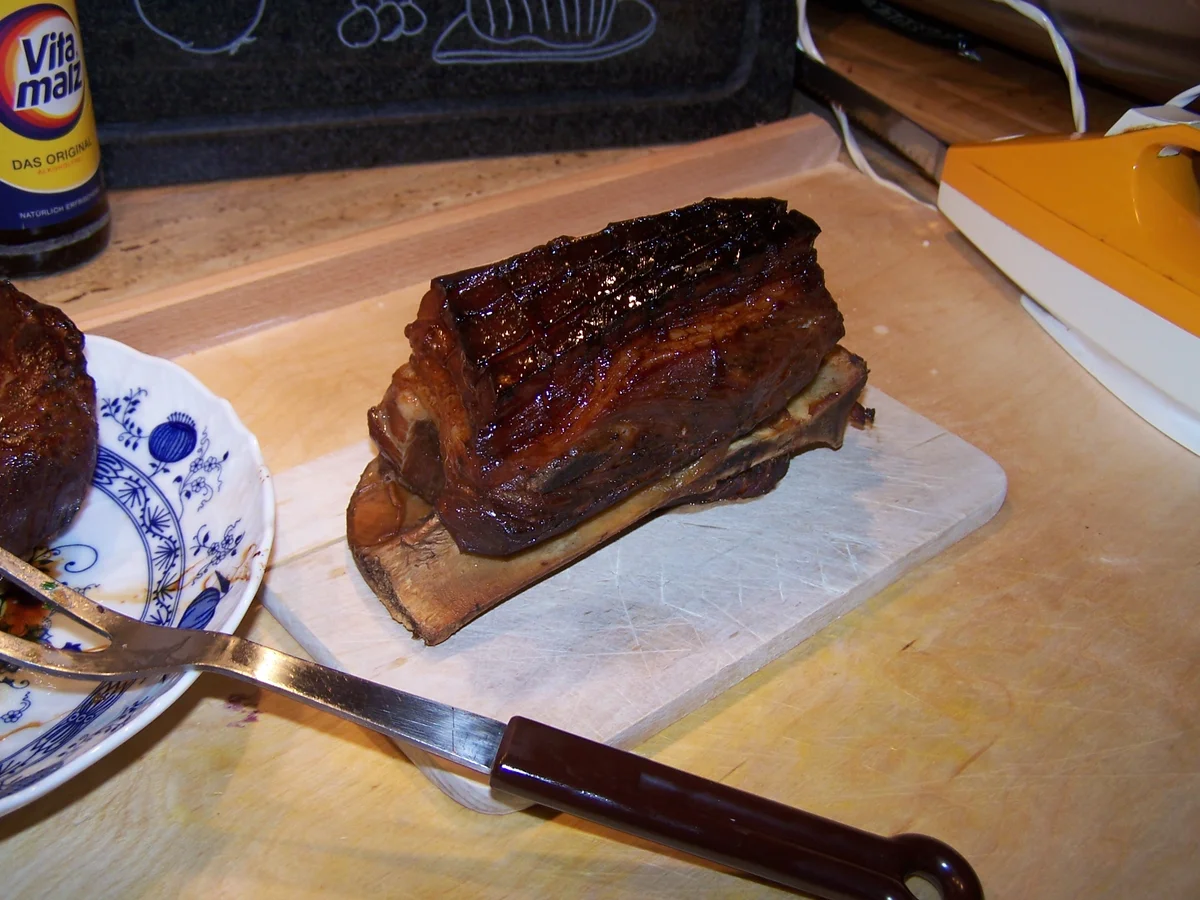 Gemischter Schweinbraten mit Beilage - Rezept - Bild Nr. 8