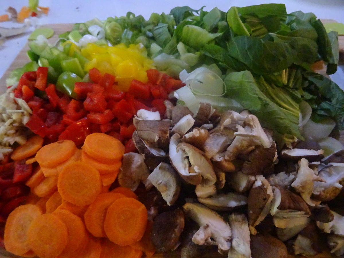Soja-Huhn mit Gemüse aus dem Wok - Rezept - Bild Nr. 5