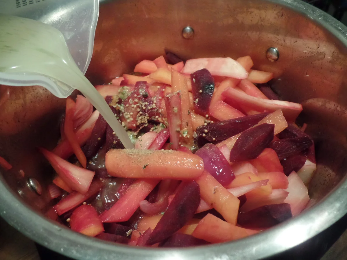 Bratwurstschnecken mit Wurzelgemüse - Rezept - Bild Nr. 9479