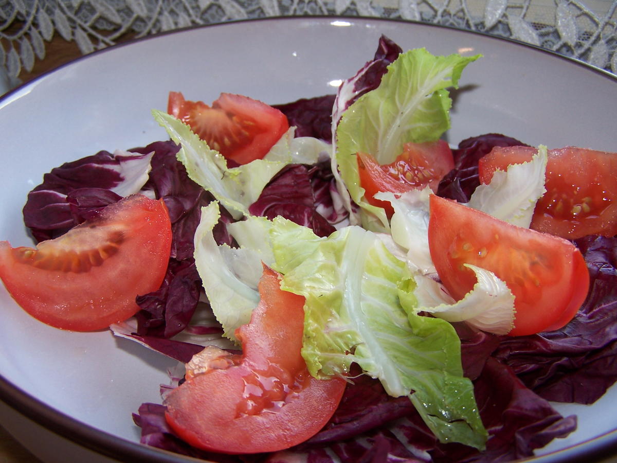 Radicchio -Salat mit Burrata , - Rezept - Bild Nr. 9490