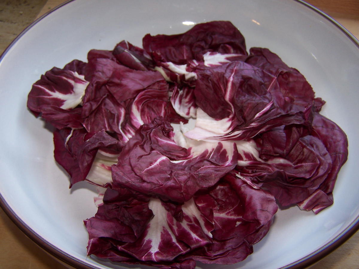 Radicchio -Salat mit Burrata , - Rezept - Bild Nr. 9492