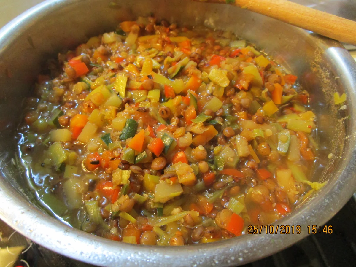 Mein Berglinseneintopf - ganz ohne Essig und Tradition - Rezept - Bild Nr. 2