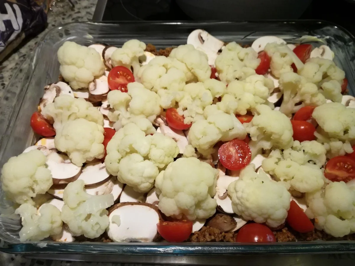 Blumenkohlauflauf mit frischen Pilzen - Rezept - Bild Nr. 6