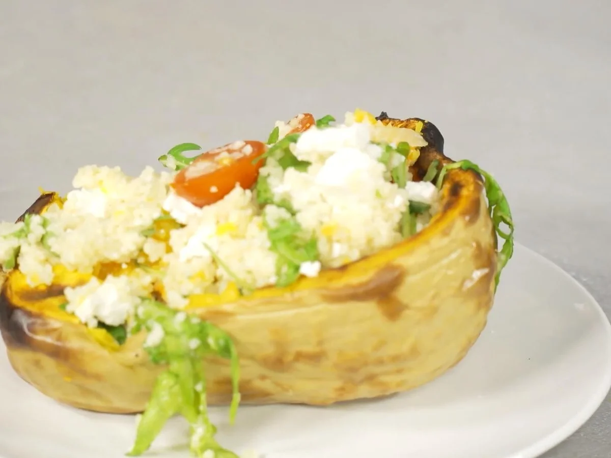 Butternut-Kürbis gefüllt mit Couscous - Rezept - Bild Nr. 2