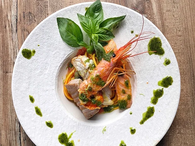 Rezept: Spaghetti mit Fisch und Meeresfrüchten (Willi Herren) Bild Nr. 2 Spaghetti mit Fisch und Meeresfrüchten (Willi Herren) - Rezept - Bild Nr. 2