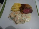 Rinderfilet im Röstimantel mit Steckrüben-Stampf und Rahm-Möhren - Rezept - Bild Nr. 2