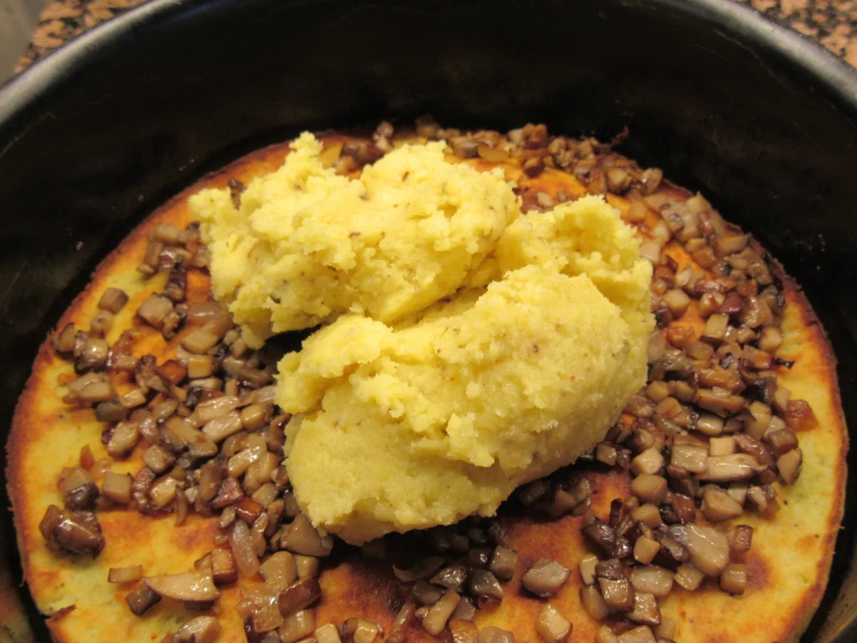 Kartoffeln: Kartoffelbaumkuchen mit Champignonfüllung - Rezept - Bild Nr. 11