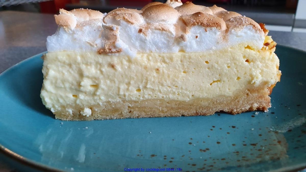 Eierlikör Quark Kuchen mit geflämmter Baiserhaube - Rezept - Bild Nr. 9538