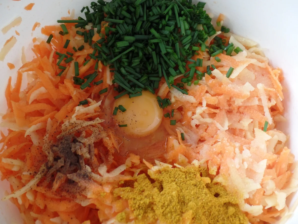 Gemüserösti mit Schnittlauchjoghurt - Rezept - Bild Nr. 9534