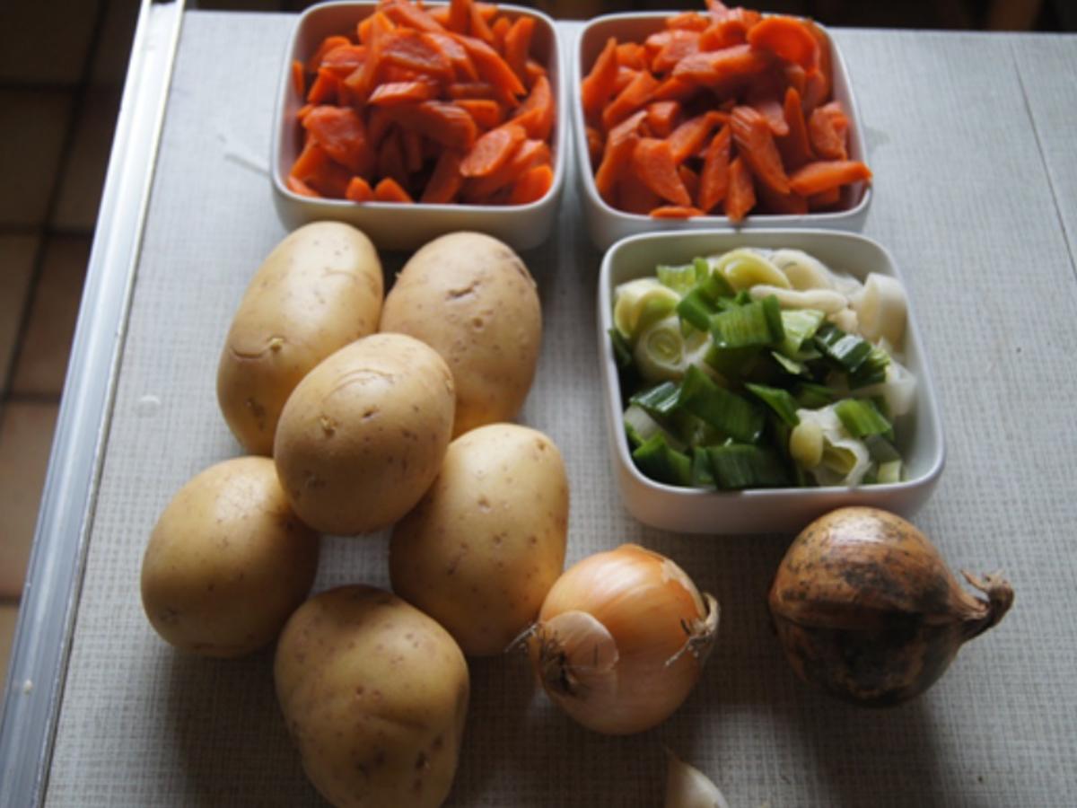 Kartoffel-Gemüse-Suppe mit Steinpilzeinlage - Rezept - Bild Nr. 3