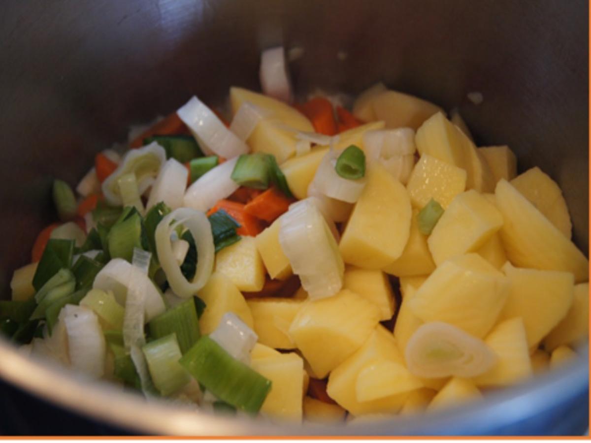 Kartoffel-Gemüse-Suppe mit Steinpilzeinlage - Rezept - Bild Nr. 6