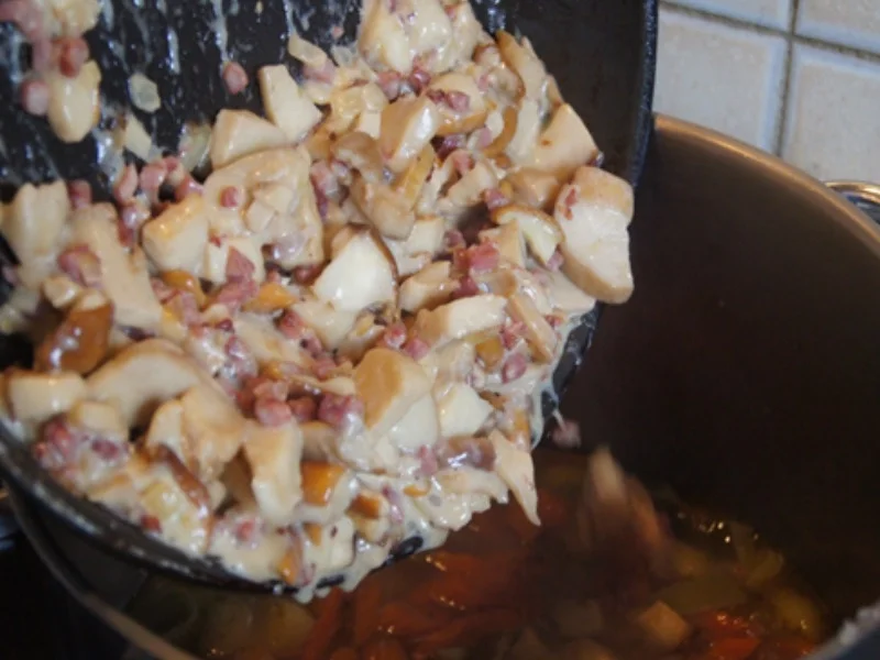 Kartoffel-Gemüse-Suppe mit Steinpilzeinlage - Rezept - Bild Nr. 13