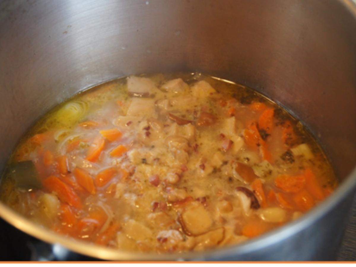 Kartoffel-Gemüse-Suppe mit Steinpilzeinlage - Rezept - Bild Nr. 14