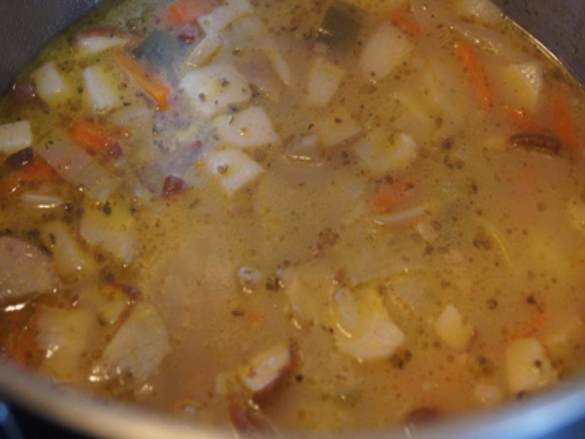 Kartoffel-Gemüse-Suppe mit Steinpilzeinlage - Rezept - Bild Nr. 15