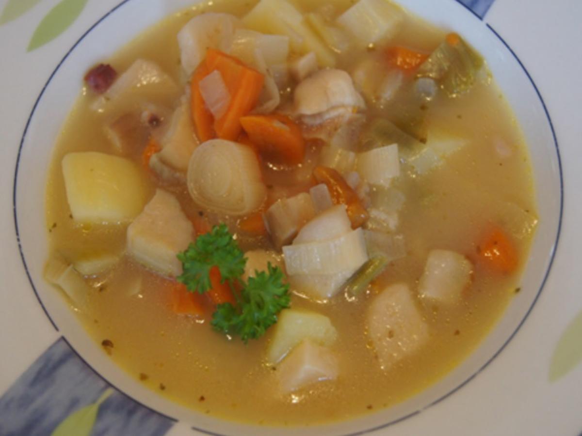 Kartoffel-Gemüse-Suppe mit Steinpilzeinlage - Rezept - Bild Nr. 17