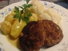 Champignonbuletten mit Rahmsauce, Blumenkohl und Pellkartoffeldrillingen - Rezept - Bild Nr. 2