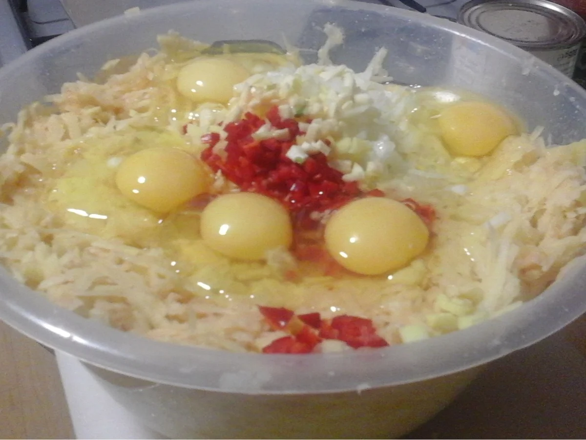 Rezept: Herzhaft gewürzte Kartoffelpuffer Bild Nr. 5 Herzhaft gewürzte Kartoffelpuffer - Rezept - Bild Nr. 5