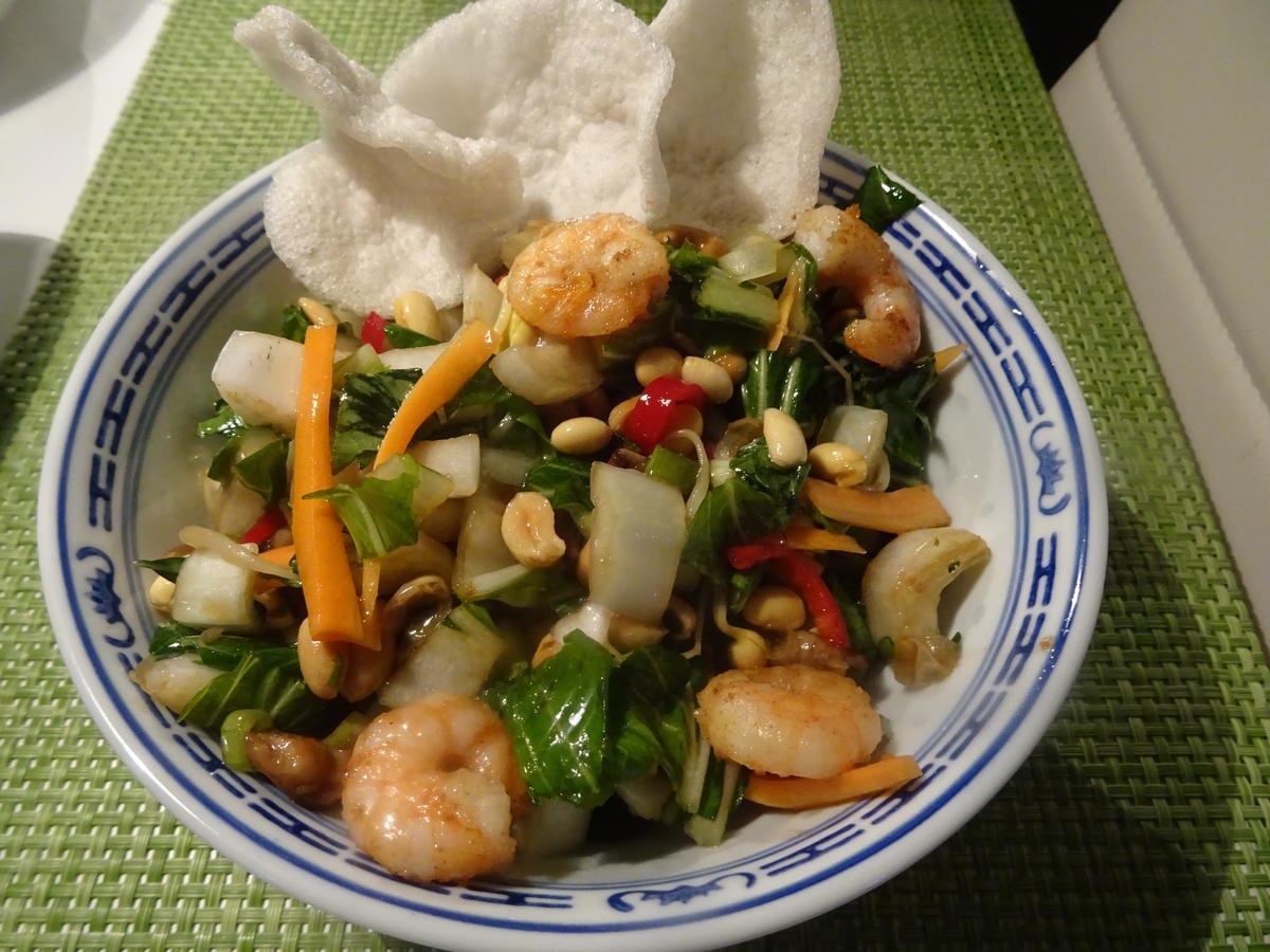 Pak Choi-Salat mit Shrimps - Rezept - Bild Nr. 9532