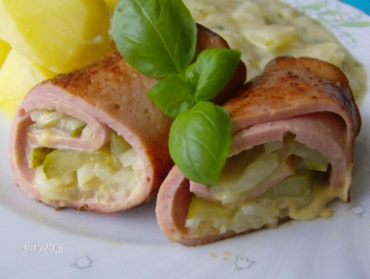 Leberkäse-Rouladen Rezept