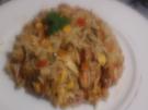 Gebratener Eierreis mit Hähnchenbrustfilet und Gemüse - Rezept - Bild Nr. 2