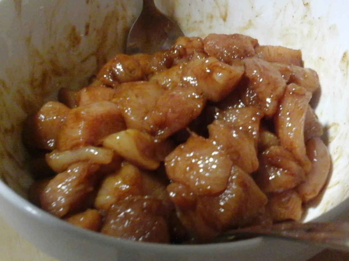 Gebratener Eierreis mit Hähnchenbrustfilet und Gemüse - Rezept - Bild Nr. 9