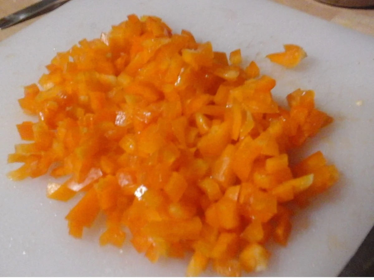 Gebratener Eierreis mit Hähnchenbrustfilet und Gemüse - Rezept - Bild Nr. 10