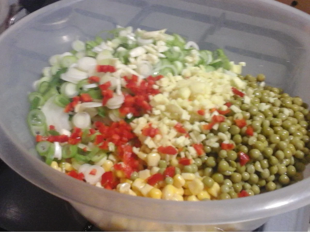 Gebratener Eierreis mit Hähnchenbrustfilet und Gemüse - Rezept - Bild Nr. 18