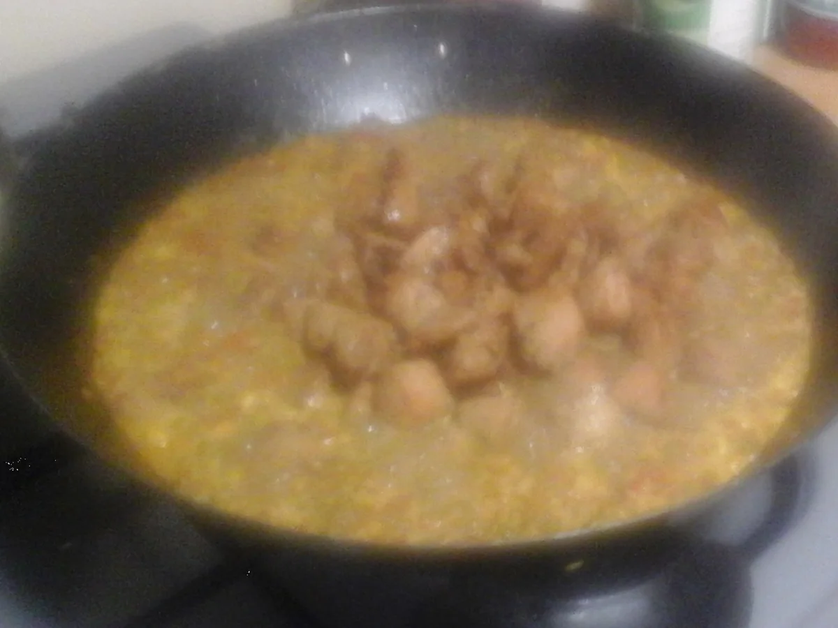 Gebratener Eierreis mit Hähnchenbrustfilet und Gemüse - Rezept - Bild Nr. 26