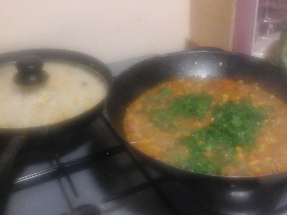 Gebratener Eierreis mit Hähnchenbrustfilet und Gemüse - Rezept - Bild Nr. 27