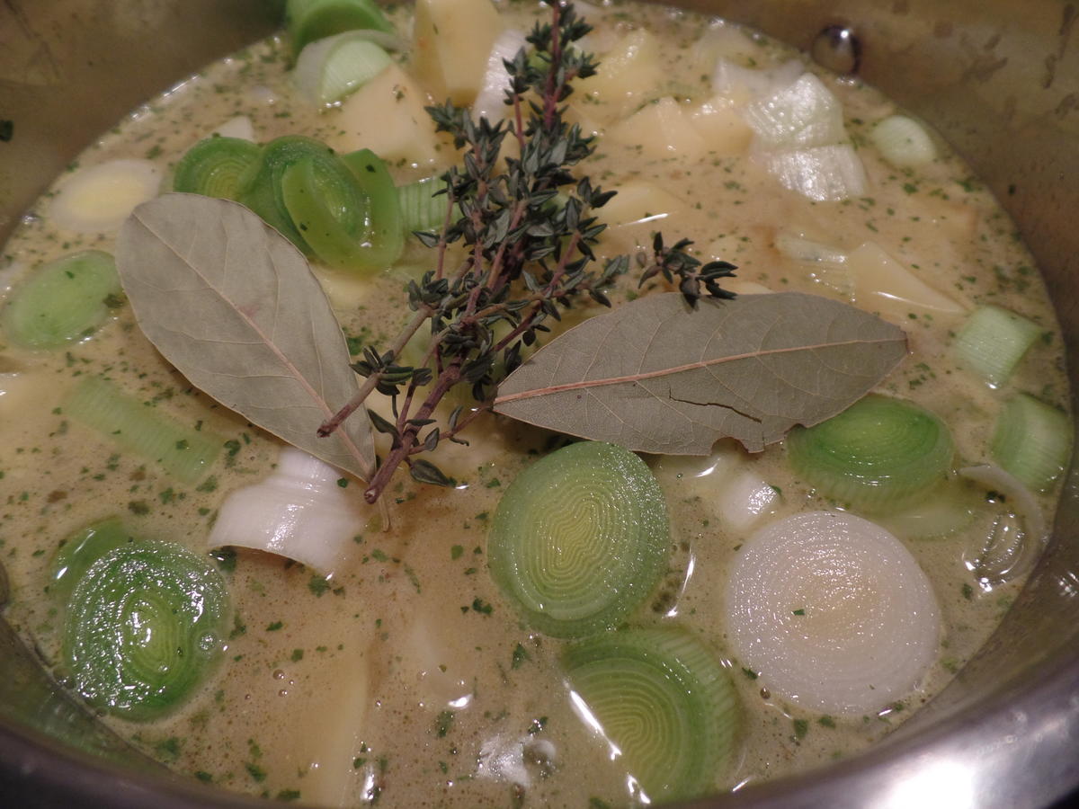 Kartoffel-Porree -Suppe mit Schinken - Rezept - Bild Nr. 9543