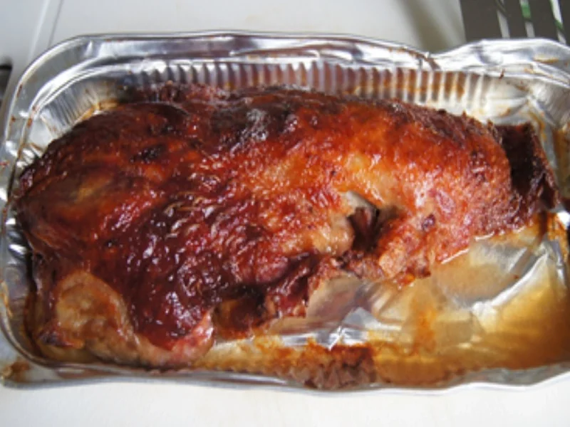 Rezept: Knusper-Ente mit Mandelbällchen und Ananas-Mango-Rotkohl Bild Nr. 7 Knusper-Ente mit Mandelbällchen und Ananas-Mango-Rotkohl - Rezept - Bild Nr. 7