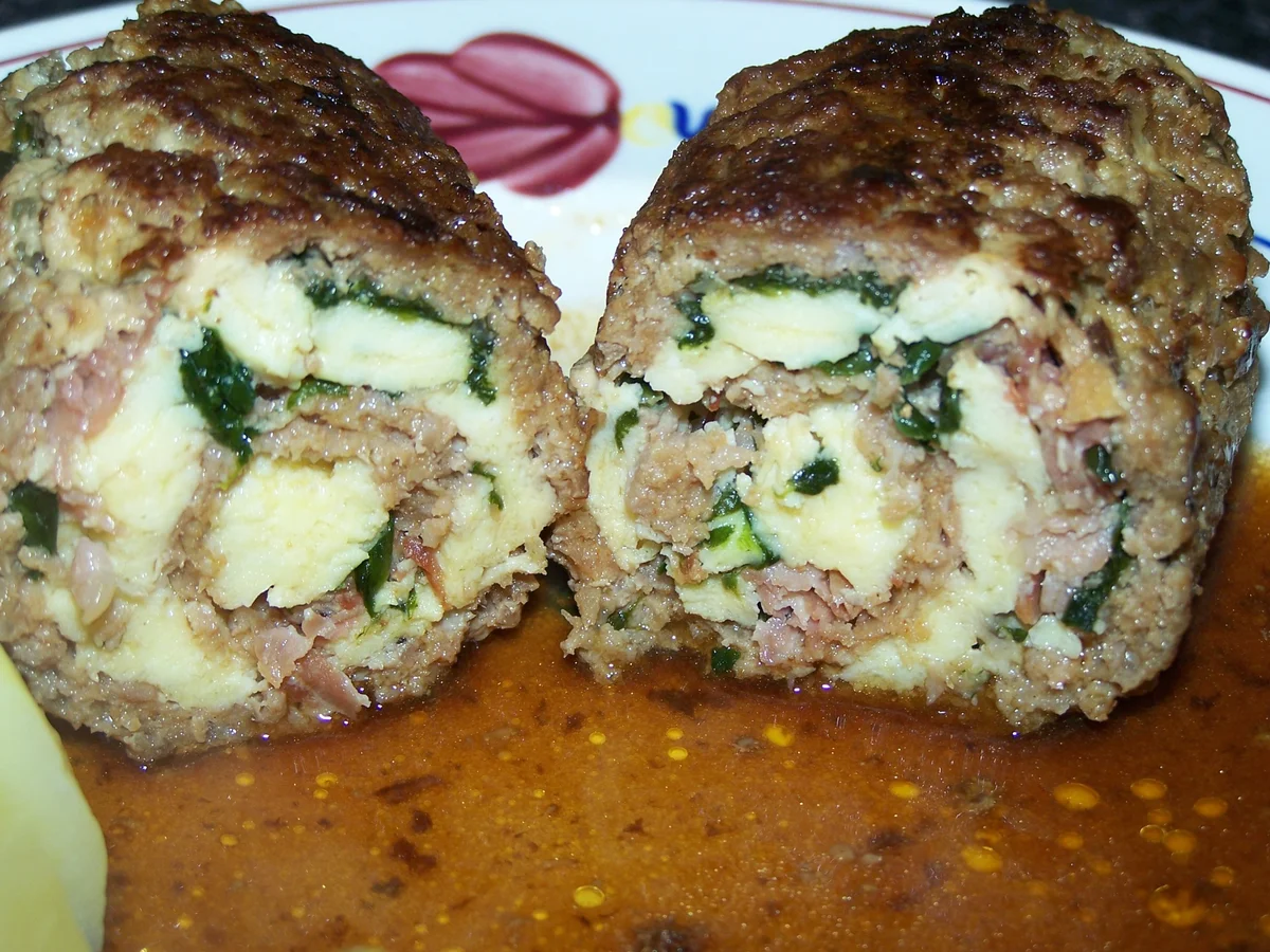 Rezept: Kleines Hackröllchen gefüllt .... Bild Nr. 9870 Kleines Hackröllchen gefüllt .... - Rezept - Bild Nr. 9870