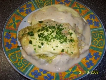 Rezept: Wirsingrollen mit Hähnchen Wirsingrollen mit Hähnchen - Rezept