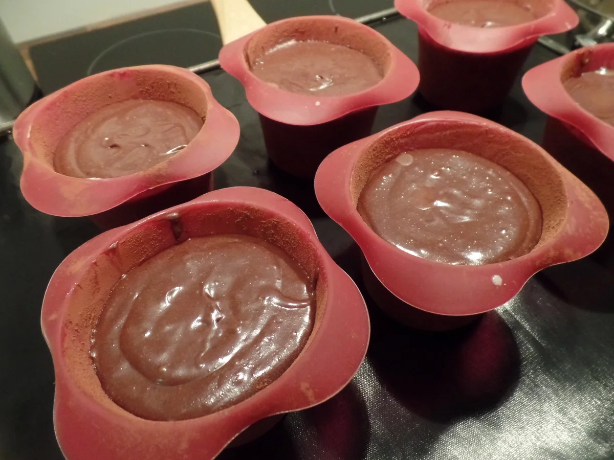 Schokoküchlein mit flüssigem Kern - Rezept - Bild Nr. 9565