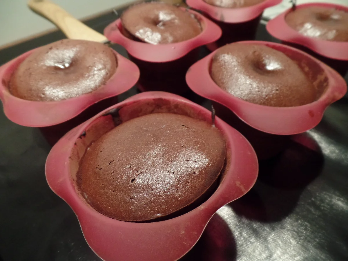 Schokoküchlein mit flüssigem Kern - Rezept - Bild Nr. 9567