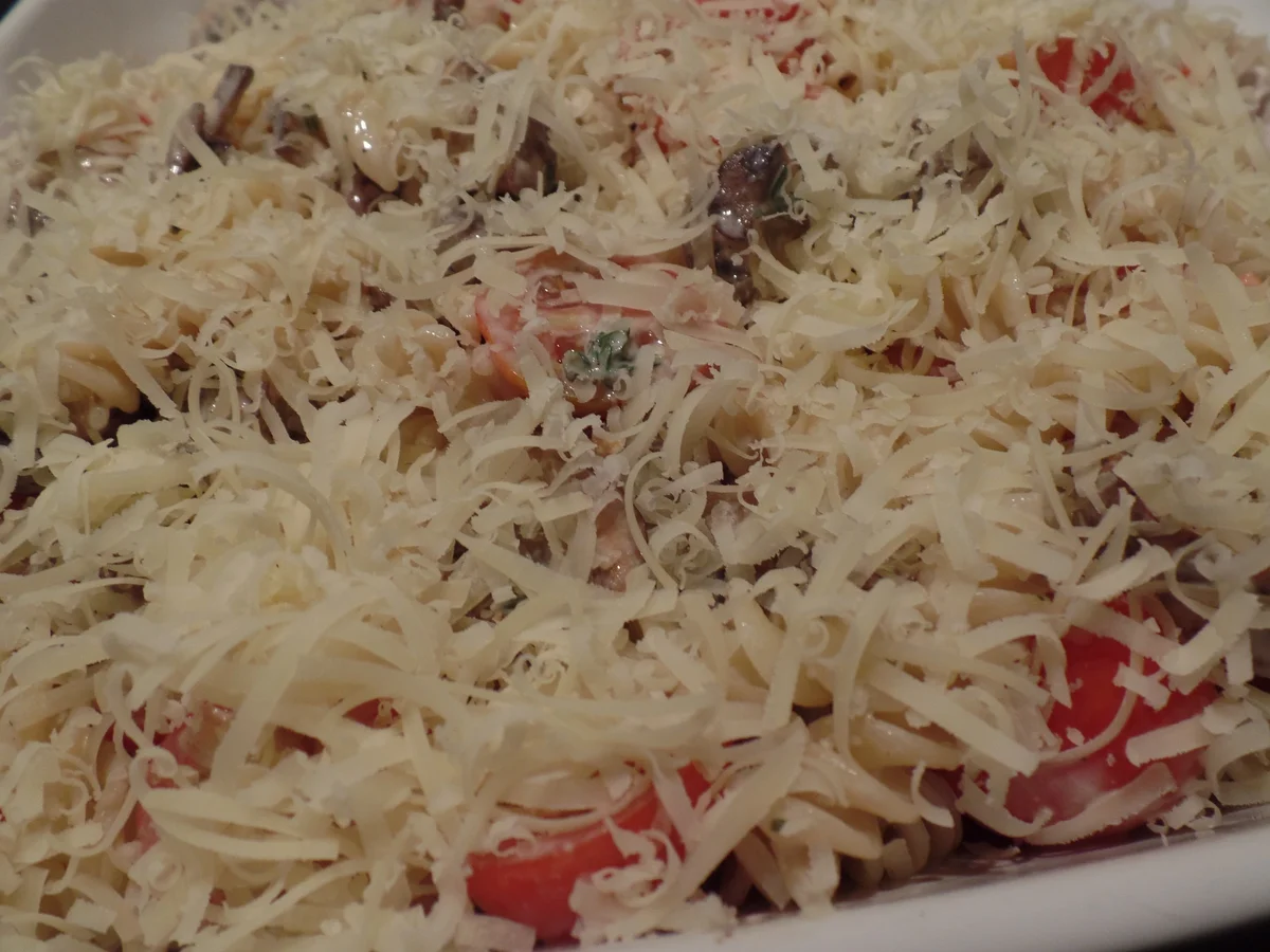 Rezept: Überbackene Pilz-Pasta Bild Nr. 9560 Überbackene Pilz-Pasta - Rezept - Bild Nr. 9560