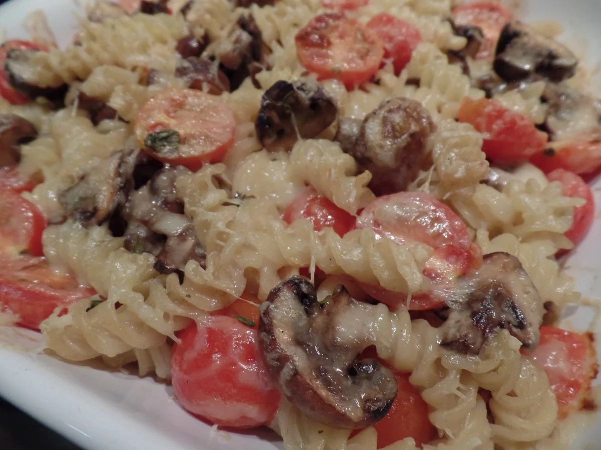 Rezept: Überbackene Pilz-Pasta Bild Nr. 9561 Überbackene Pilz-Pasta - Rezept - Bild Nr. 9561