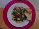Bohnen-Pilz Pfanne mit Hähnchen - Rezept