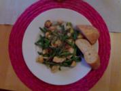 Bohnen-Pilz Pfanne mit Hähnchen - Rezept