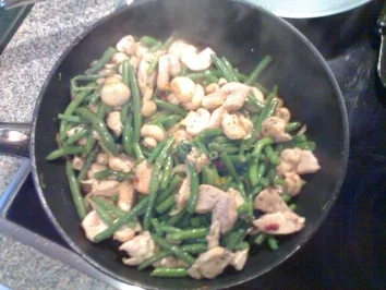 Bohnen-Pilz Pfanne mit Hähnchen - Rezept - Bild Nr. 5