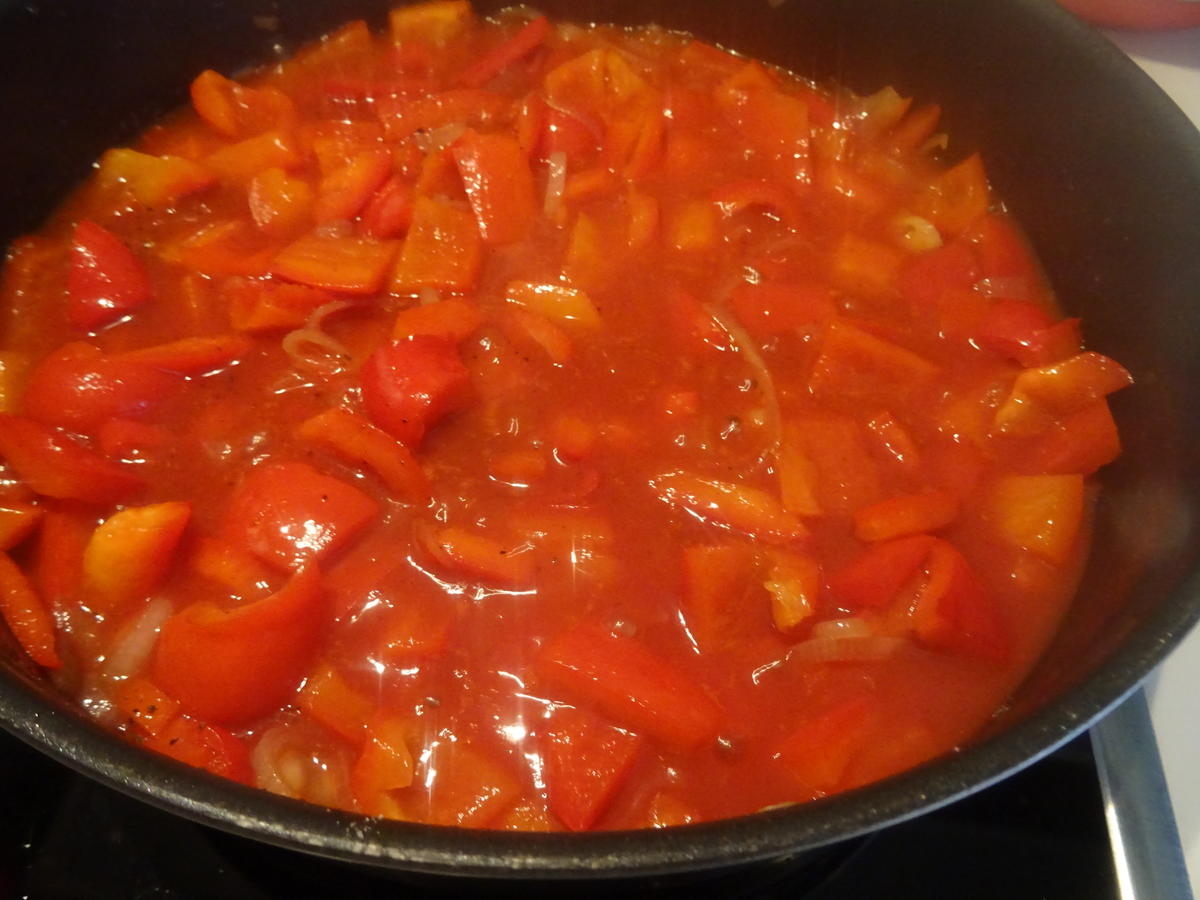Paprika-Rahm-Gemüse mit Fisch-Klößchen - Rezept - Bild Nr. 8