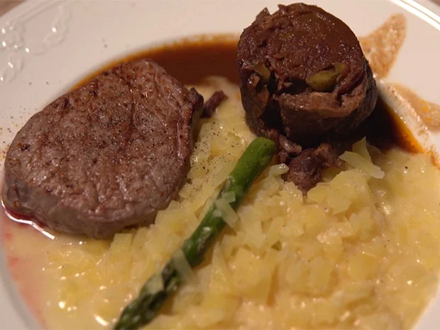 Rezept: Rind, Morchel, Kartoffel, Spargel, Radieschen Bild Nr. 2 Rind, Morchel, Kartoffel, Spargel, Radieschen - Rezept - Bild Nr. 2